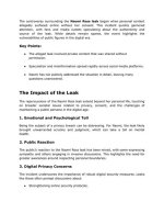 Controversy Surrounding Private Content Leak