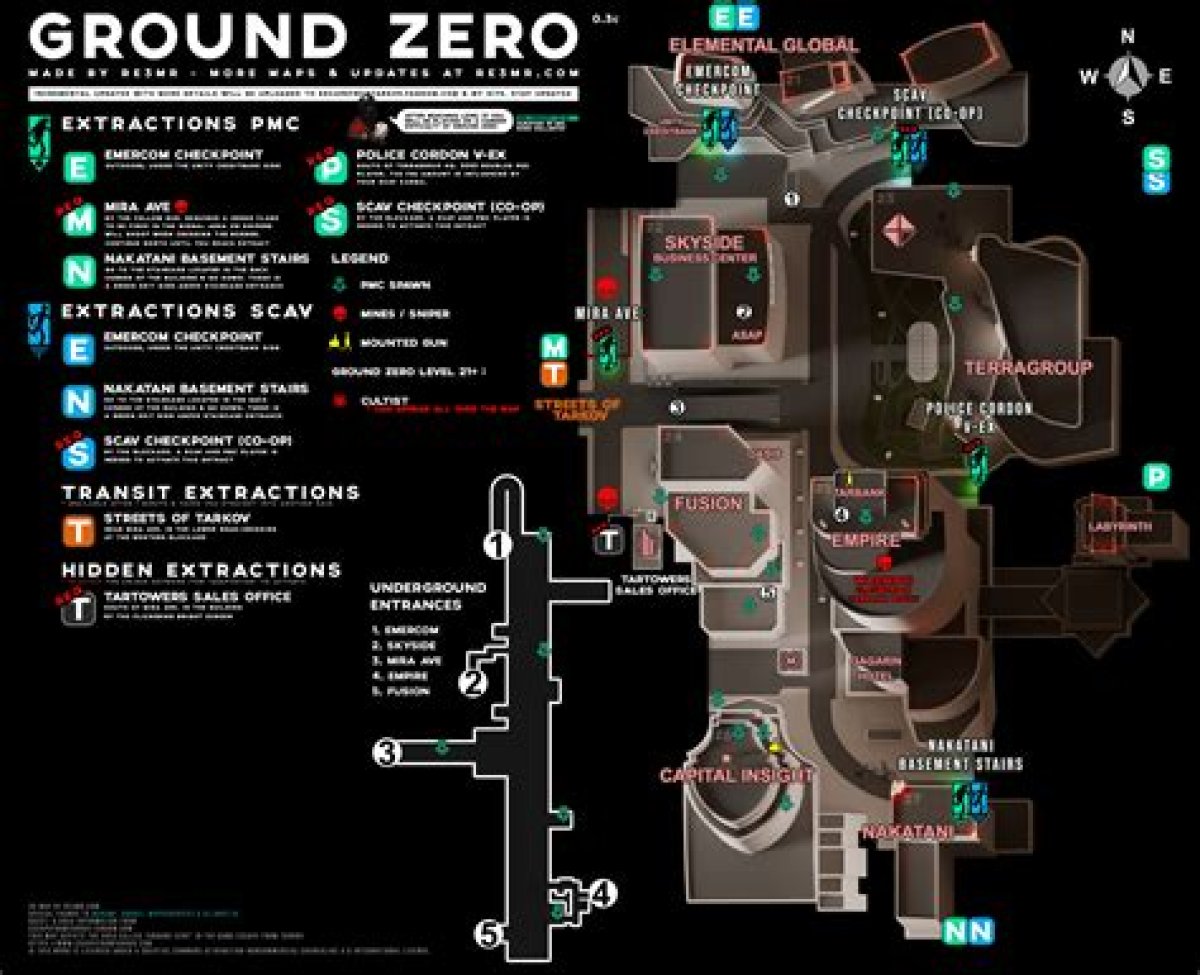 Exploring Ground Zero Maps in Tarkov: a Comprehensive Guide